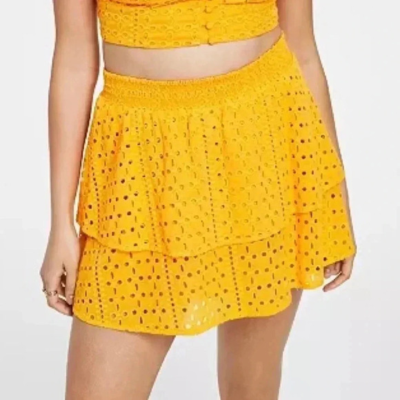 Bar III Dresses & Skirts - NWT Smocked Eyelet Skirt